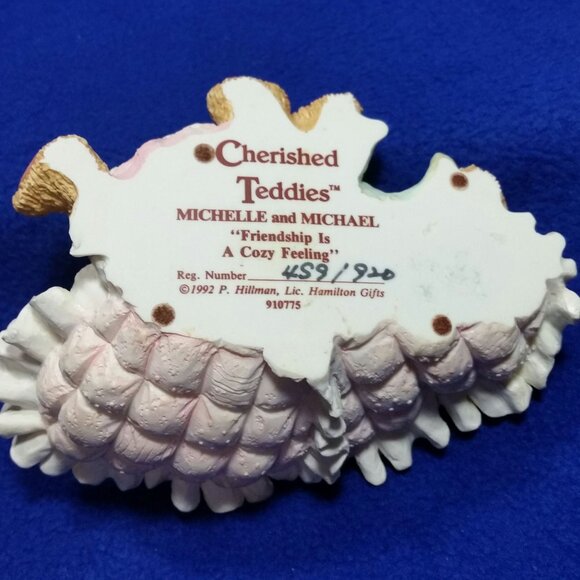 Cherished Teddies Michelle & Michael Friendship Is A Cozy Feeling 910775 - Picture 10 of 10